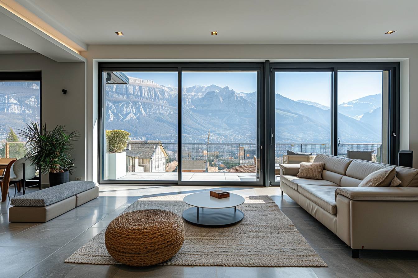 Intérieur moderne d'une maison à Grenoble après rénovation complète illustrant les services de rénovation domiciliaire de qualité